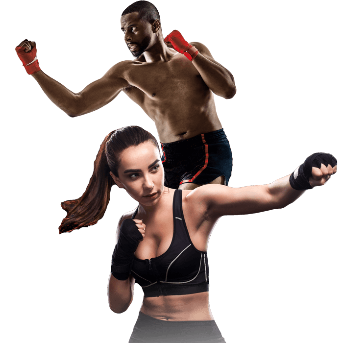 Mixed Martial Arts Lessons for Adults in Ladera Ranch CA - Man and Woman Punching Hooks